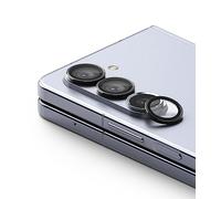 Ringke Protection Caméra Samsung Galaxy Z Fold 5 5G Camera Lens Frame Glass Protection Objectif Couvercle en Verre Cadre en Aluminium Résistant aux Rayures Caméra Protecteur Samsung Z Fold 5 - Black