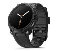 Ringke Rugged Gear pour Samsung Galaxy Watch 8 44mm Coque Antichoc Robuste Bracelet Sport Résistant TPU & Polycarbonate Protection Montre Connectée Respirant Fixation à Vis Accessoire - All Black
