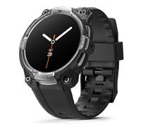 Ringke Rugged Gear pour Samsung Galaxy Watch 8 44mm Coque Antichoc Robuste Bracelet Sport Résistant TPU & Polycarbonate Protection Montre Connectée Respirant Fixation à Vis Accessoire - Black