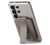 Ringke Slide Grip Wallet Magnetic Edge Card Holder pour Samsung Galaxy Porte Carte Magnétique Portefeuille Poignée de Doigt Téléphone Pochette Cartes Compatible avec Coque Magnétique - Taupe Brown