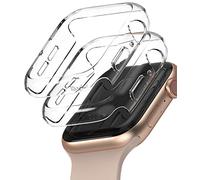 Ringke [Slim] Coque Compatible avec Apple Watch 40mm Series 6/5 / 4 / SE/SE 2 / SE 3 [2 Pack] Transparente Solide Rigide Bumper - Clear & Clear