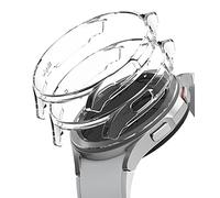 Ringke [Slim] Coque Compatible avec Galaxy Watch 4 Classic 46mm [2 Pack] Transparente Solide Rigide Bumper - Clear