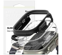 Ringke Slim Pack De 2 Apple Watch Ultra 1/2 (49 Mm) Transparent Et Noir Mat
