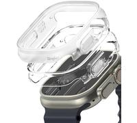 Ringke Slim pour Coque Apple Watch Ultra 4/3/2/1 49mm Étui Case | Clear & Alpine Clear [2 Pack] Transparente Solide Rigide Bumper