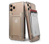 Ringke Slot Card Holder, [2 Pack] Porte-Cartes Adhésifs Portefeuille Autocollant Porte Carte de Crédit pour l’arrière de Téléphone avec 3M Sticker Adhésive Attachable Téléphone - Clear Mist