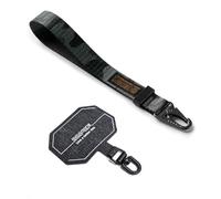 Ringke Tactical Webbing Hand Strap with Patch Dragonne Polyester Sangle de Téléphone Portable Multi-Usage Cordon Durable - Camo Black