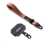Ringke Tactical Webbing Hand Strap with Patch Dragonne Polyester Sangle de Téléphone Portable Multi-Usage Cordon Durable - Dusky Pink