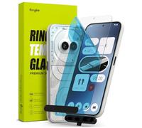 Ringke Tempered Glass Compatible avec Verre Trempé Nothing Phone (2a) / Nothing Phone (2a) Plus Qualité HD Transparent Anti-Rayures 9H Dureté Application Facile Protecteur d'écran Nothing Phone (2a)