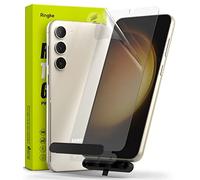 Ringke Tempered Glass Compatible avec Verre Trempé Samsung Galaxy S23 5G Qualité HD Transparent Anti-Rayures 9H Dureté Application Facile Protecteur d'écran Samsung S23 - Clear