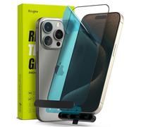 Ringke Verre Trempé Protection Compatible avec iPhone 15 Pro Protecteur d'écran Full Cover Glass Qualité HD Transparent Anti-Rayures 9H Dureté - Clear