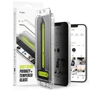 Ringke Easy Slide Privacy Tempered Glass Compatible avec Verre Trempé iPhone 16e / 14/13 Pro / 13 [2 Pack] Anti Espion Qualité HD Anti-Rayures 9H Dureté Application Facile Protecteur d'écran