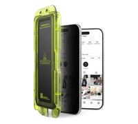 Ringke Verre Trempé iPhone Air Protecteur d'écran Vitre Anti Espion [Easy Slide Privacy Tempered Glass] Qualité HD Anti-Rayures 9H Dureté Application Facile - Black