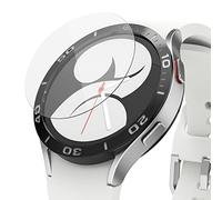 Ringke Verre Trempé pour Bezel Styling Compatible avec Samsung Galaxy Watch 5/4 44mm [Tempered Glass] [4 Pack] Protecteur d'écran Taille Exacte Qualité HD Transparent Anti-Rayures 9H Dureté - R5