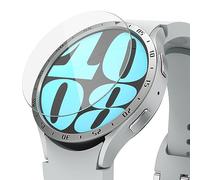 Ringke Verre Trempé pour Bezel Styling Compatible avec Samsung Galaxy Watch 6 40mm [4 Pack] Protecteur d'écran Qualité HD Transparent Anti-Rayures 9H Dureté Galaxy Watch 6 40mm Tempered Glass - R3