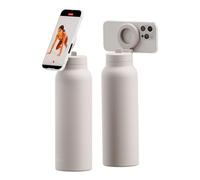 RingO Gourde inox Ringo Pro avec support magnétique rotatif pour smartphone – 710 ml Ivoire