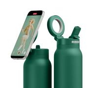 RingO Gourde Ringo Pro acier inoxydable 710ml support magnétique rotatif pour smartphone Vert