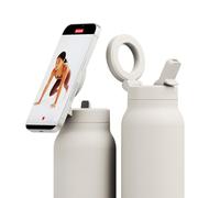 Ringo Pro XL Gourde Isotherme Inox et Support Magnétique Rotatif Smartphone | Gourde Inox Ivoire - Mug Isotherme avec Paille 950ml et Support Smartphone - Boissons chaudes pendant 12h et froides 24h