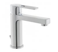 Ringo West Mitigeur de lavabo avec tirette et bonde, Chrome (RIN075)
