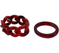 Rings for Women ,2 pcs Finger Rings Colorful all match Resin Bendable Retro ring for Dating,Mothers Day Gifts,Gifts for Women Men Nice processing