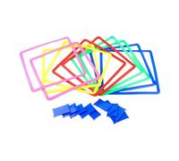 Rings - Ring Game, Preschool Outdoor Play Equipment with Beasnbag, 15 inch Rectangles with Connectors for Obstacle Course and Others