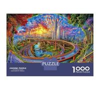 Ringstraße Puzzle 1000 Pièces, Puzzles Difficiles, Adaptés Aux Adultes Et Aux Enfants, Jeu De Défi Intellectuel 52x38cm/1000pcs