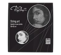 RingString - Art du fil basé sur votre photo - Kit de construction original pour loisirs créatifs - Créez un cadeau de portrait DIY