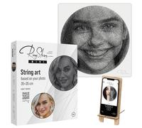 RINGSTRING Mini- String Art Thread Peinture DIY | Cadeau personnalisé | Propre Image comme Portrait de Fil | Motif souhaité | Mural