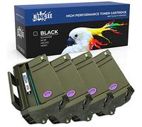 RINKLEE 407166 Cartouche de Toner Compatible pour Ricoh SP100 SP112 SP100e SP100SF SP100SFe SP100SU SP100SUe SP110 SP112e SP112SF SP112SFe SP112SU SP112SUe | Grande Capacité 1200 Pages | Noir, Pack 4