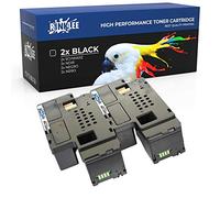 RINKLEE 593-11016 Cartouche de Toner Compatible pour Dell C1765nfw C1765nf C1760nw 1250c 1350cnw 1355cn 1355cnw | Grande Capacité 2000 Pages | Noir, Pack 2