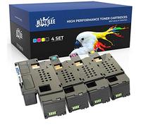 RINKLEE Cartouche de Toner Compatible pour Dell C1765nfw C1765nf C1760nw 1250c 1350cnw 1355cn 1355cnw | Grande Capacité 2000/1400 Pages | Noir/Cyan/Magenta/Jaune, Pack 4