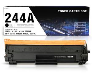 RINKLEE CF244A 44A Cartouche de Toner Compatible pour HP LaserJet Pro M15a M15w M16a M16w MFP M28a M28w M29a M29w | Grande Capacité 1000 Pages | Noir