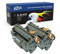 RINKLEE Q5949A Q7553A CRG 715 708 Cartouche de Toner Compatible pour HP LaserJet 3390 3392 1320 1320n 1320tn 1320nw M2727nf M2727nfs P2014 P2015 P2015d P2015dn Canon i-SENSYS LBP3300 LBP3310, Pack 2