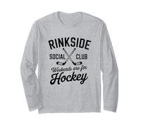 Rinkside Social Club Retro Ice Hockey Vibes Manche Longue