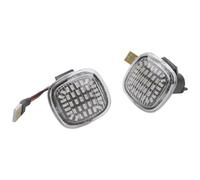 RINKTEEA Clignotants Dynamiques Pour Fabia Pour Octavia Mk1 Mk2 Pour Roomster Pour Rapid LED Clignotant Latéral Séquentiel Lampe Indicateur(Dynamic Crystal)
