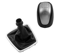 RINKTEEA levier vitesse Pour Laguna III MK3 2008-2015 Pommeau Levier Vitesse En Cuir Soufflet Étui Protection Collier Tête(Gear Knob and Case)