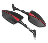 RINKTEEA Moto Inversant Miroir pour Suz&uki GSR400 GSR600 GSR750 GSR 600 400 750 CNC Rétroviseur Latéral Rétroviseur Accessoires De Moto(Rouge)
