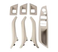 RINKTEEA Poignée Porte Boîte Gants Pour Série 5 F10 F11 2010-2017 RHD Poignée Porte Intérieure Accoudoir Cuir Panneau Sans Bouton Rabattement Rétroviseur(Oyster)