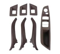 RINKTEEA Poignée Porte Boîte Gants Pour Série 5 F10 F11 2010-2017 RHD Poignée Porte Intérieure Accoudoir Cuir Panneau Sans Bouton Rabattement Rétroviseur(Moka)