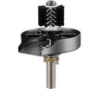 Rinoir en acier inoxydable pour évier en verre, rondelle de tasse pour cuisine, bar, café, comprend une brosse de nettoyage, accessoire essentiel pour évier de cuisine, 24 x 8,9 cm