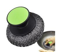 Rinse Brush - Épurateur d'évier en acier inoxydable avec poignée | Brosse de nettoyage de cuisine sans glissement pour cuisinière, casseroles, tasses de bols | Ménage, cuisine et lave-vaisselle robust