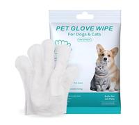 Rinse Free Dog Shampoo Mittens, Rinse Free Dog Wash Shampoo Mitts for Dogs Cats, Portable Pet Bathing Gloves, No Rinses Pet Care Wipes (1PC)