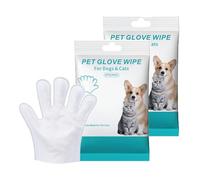 Rinse-Free Dog Shampoo Mitts for Dogs,Pet Cleaning Glove Wipes,No-Rinse Deodorizing Dog Glove Wipes,6 Packs Lightweight Portable for Walking Daily Care Travel Wiping The Paws And Body (2pack-12pcs)