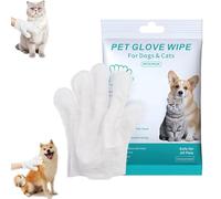 Rinse-Free Dog Shampoo Mitts for Dogs, Portable Pet Bathing Gloves, No Rinse Pet Care Wipes Easy Wipe Paws and Body, Keep Coat Soft and Manageable, Suitable for Daily Cleaning and Travel (1Pcs)