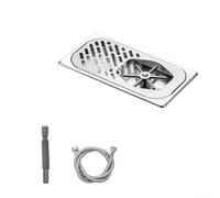 Rinseur de tasse robuste pour évier de cuisine en acier inoxydable - Outil de lavage haute pression pour carafes, pichets et tasses de bar de taille moyenne (moyen)