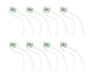 Rinteea 8 Pièces Bricolage échelle Construction Sable Table ModèLe Circuit Imprimé Feu de Signalisation Signal ModèLe Ho échelle Train Fer Miniature