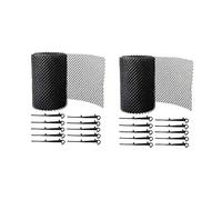 Rinteea Lot de 2 grilles de protection en maille pour gouttière - Anti-chute - Facile à utiliser