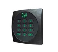 Rinteea Wiegand KR602M Lecteur RFID 34/26 bits 13,56 Mhz pour contrôle d'accès prend en charge carte NFC mot de passe avec clavier LED
