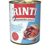 Rinti Kennerfleisch Geflugelherzen nourriture pour chien humide - cœurs de volaille 800g