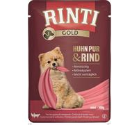 RINTI Chicken Pure&Beef Mini - sachet de poulet et de bœuf pour chiens de petites races - 100 g