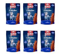 Rinti Chicko Fines lamelles de Canard | Pack de 6 | 6 x 90 g | Snack pour Chiens à Base de Filet de Canard Frais | sans Farine de Viande ni soja | Séché à l'air avec Soin et Facilement digestible